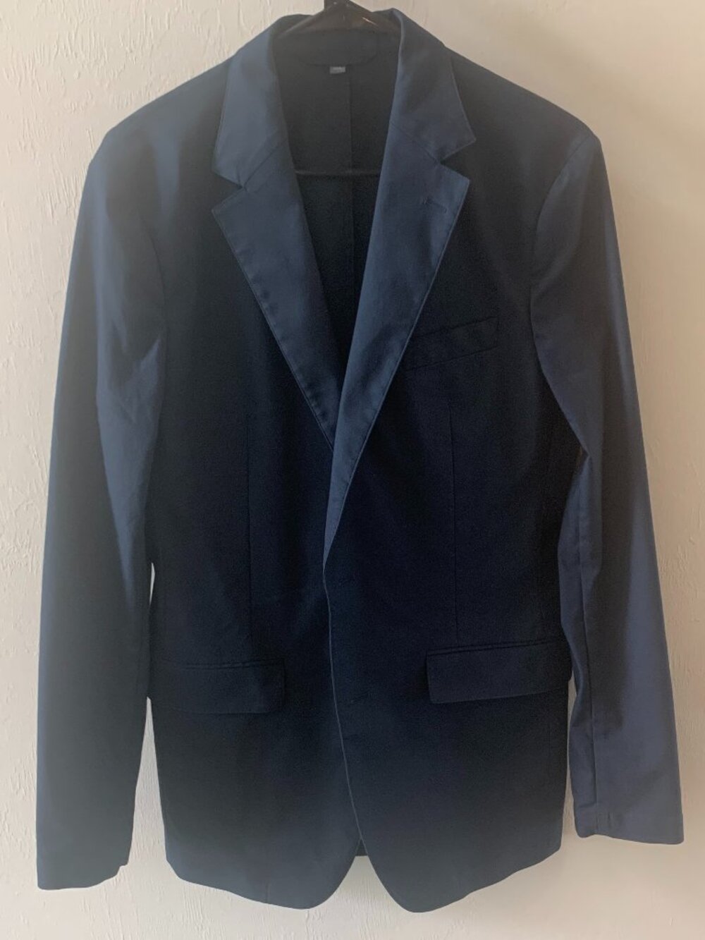 EUC Bonobos Dark Navy Unlined Blazer Sport Coat Size 35R Slim Fit